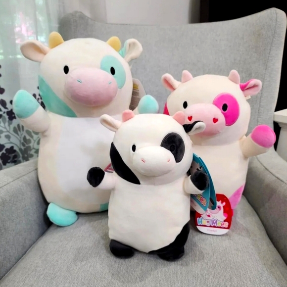 BNWT~ 10 " Connor, 12" Caedyn & 14" Belana Hugmee Squishmallow Cows 🐄 Bundle - Picture 10 of 10